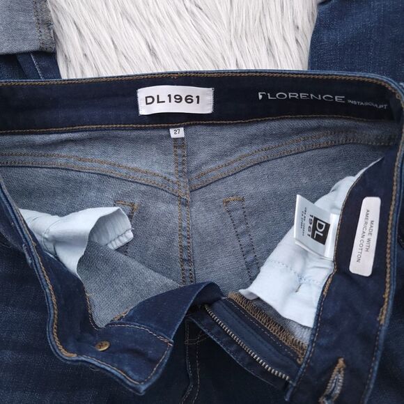 DL1961 Womens Size 27 Solid Blue Florence Skinny Jeans - Picture 11 of 12